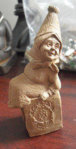 RARE Unfinished Vintage 1989 Tom Clark Joy Girl on Block Figurine 4&quot; Tall - £35.69 GBP