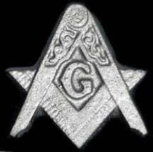 Freemason Masonic Lodge Symbol sculpture plaque Silver Finish - £15.63 GBP
