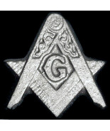 Freemason Masonic Lodge Symbol sculpture plaque Silver Finish - $19.79