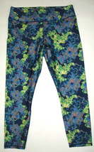 New Fabletics Womens Leggings S High Waist Capri Crop Yoga Run Floral Bl... - $88.11