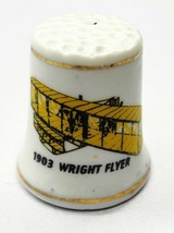 Porcelain Thimble Vintage Wright Brothers National Memorial North Carolina - £15.45 GBP