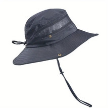 Unisex Wide Brim Sun Hat Simple Casual UV Protection Bucket Hat - £7.82 GBP