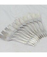 Rogers 1847 Magic Rose Dinner Forks 7 1/4&quot; Silverplate  Lot of 11 - $414.32 MXN