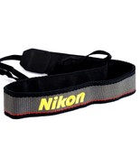 Nikon Strap for SLR Camera Great Shape Gray Black Red w Yellow Logo FM2 ... - £18.11 GBP