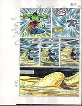Original 1985 Marvel Comics Hulk 309 color guide art page 20:1980s Avengers hero - £62.60 GBP