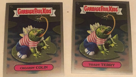 Croakin’ Colin Toady Terry Garbage Pail Kids  Lot Of 2 Chrome 2020 - £3.10 GBP
