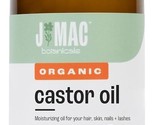 J MAC BOTANICALS Organic Castor Oil Cold Pressed (Glass Bottle, 8 oz, NO - £26.65 GBP