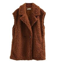 Amazhiyu Womens Faux Fur Waistcoat Vest with Pockets Sleeveless Brown Si... - $682.69 MXN Amazhiyu Womens Faux Fur Waistcoat Vest with Pockets Sleeveless Brown Si... - $682.69 MXN