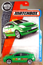 2015 Matchbox MBX Adventure City 9/125 TOYOTA PRIUS TAXI Green w/Chrome 6 Spokes - £12.53 GBP