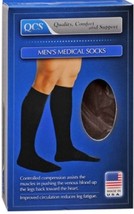 QCS Men&#39;s Medical Socks 20-30mmHg Closed Toe (Brown) Small - £15.29 GBP