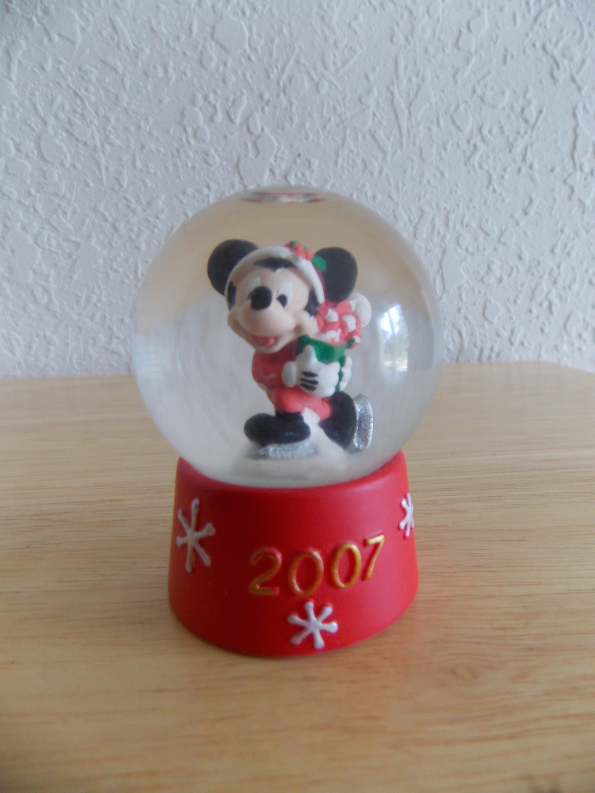 Primary image for Disney 2007 JcPenney Mickey Mouse Christmas Mini Snowglobe 