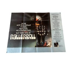 Rollerball 1975 Original Quad Film Cinema Poster. James Caan - £889.83 GBP