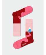 Happy Socks Pink Mountain design UK Size 4-7 - $20.04