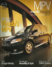 2001 Mazda MPV sales brochure catalog 01 US DX LX ES V6 - £4.75 GBP