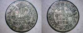 1727-JJJ German States Lubeck 1 Schilling World Silver Coin - £55.94 GBP