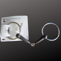 Waldhausen 5" Black Rubber Loose Ring English Horse Snaffle 5" New image 2