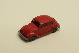 1950&#39;s VW Volkswagen HT bug beetle dealer Promo car plastic red Wiking - £20.70 GBP