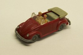 1950&#39;s VW Volkswagen convertible bug beetle dealer Promo car plastic red Wiking - £50.81 GBP