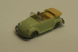 1950&#39;s VW Volkswagen convertible bug beetle dealer Promo car plastic grn Wiking - £50.81 GBP