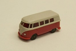 1950&#39;s VW Volkswagen bus plastic red/light grey gray 2 tone Wiking - £119.75 GBP
