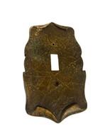 Vintage Amerock Switch Plate Cover Carriage House Brass Bronze Tudor MCM D - $20.37 CAD