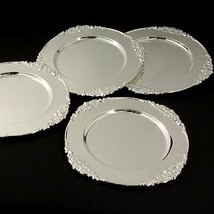 Baroque Silver Metal Charger Plate Set Of 4 - $199.00