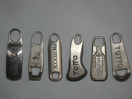 Lot of (6) Assorted Luggage Replacement Zipper Pulls - £7.86 GBP