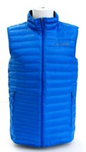 Columbia Sportswear Co. Blue Flash Forward Down Insulated Zip Front Vest Men&#39;s  - £80.12 GBP