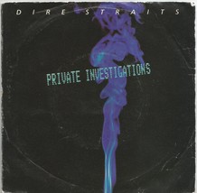 Dire Straits 45 rpm with picture sleeve Private Investigations  - $2.99