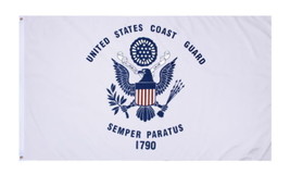 USCG US Coast Guard Semper Paratus 3&#39;x5&#39; Military Indoor Outdoor Flag Banner - £14.35 GBP
