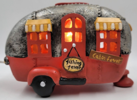Light Up RV Camper Fishing Cabin Fever by Cracker Barrel Camping Home Decor Red - £21.99 GBP