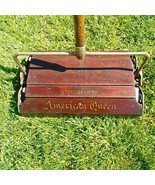 Sweeper Vacuum Antique Bissell&#39;s American Queen Sweeper Vacuum Rare Wooden - £153.43 GBP