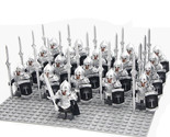 LOTR Gondor Royal Guard Spear Infantry Army Set 21 Minifigures - $26.39