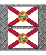 (2) Florida Flag Decals Design 1 Vinyl Decal Bumper Sticker Car Truck Wi... - $2.62 CAD+