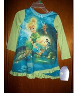 Disney Fairies Baby Clothes 2T Toddler Tinkerbell Sleepwear Tink Blue Ni... - $19.47 CAD