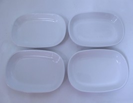 4 CorningWare Sidekick Dish Snack Plates P-140-B White Corning Ware 7&quot; x 4 3/4&quot; - £23.50 GBP