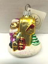CHRISTOPHER RADKO Bear With Presents at Mailbox 1994 Vintage Glass Ornament - £19.83 GBP