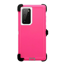 For Samsung S20 FE Heavy Duty Case W/Clip Holster PINK/WHITE - £6.71 GBP