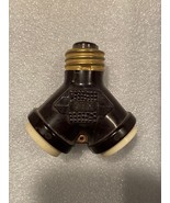 Vintage Dual Double Lamp Socket Y Adapter GEM *Pre-Owned* mmm1 - $12.99