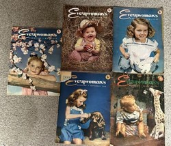 Lot Of 5 Everywoman&#39;s Magazine - Sep, Oct 1946 &amp; Apr, May, Dec 1947 - $27.72