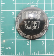 Vintage 1986 Poltergeist II They&#39;re Back! Movie Promo Pinback Button 2 3/16in - £11.96 GBP