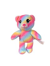 Build A Bear Workshop Small Fry Rainbow Tie-Dyed Bear Plush Toy 7� Soft ... - £9.49 GBP