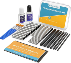 Fishing Rod Repair Kit Complete w/ Epoxy Glue Tip Guide Replacement Set - $18.94