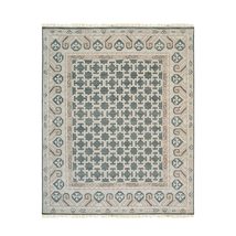 EORC Buy Hand Knotted Wool Charcoal Traditional Oriental Kotan Rug Online - £834.84 GBP