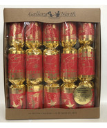 New Gallery North Gold Collection 10 Pc Christmas Holiday Festive Crackers - $33.85