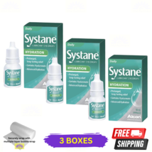 3 X Alcon Systane Hydration Lubricant Eye Drops 10ml - £42.16 GBP