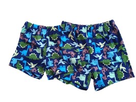 Baby boys infant shorts swimwear 2 PCs lot, 3-6m and  6-9 m blue dinosaur - £7.87 GBP