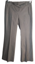 The Limited Flat Front Dress Pants Charcoal w/Gray Pin Stripes Womens Si... - $16.82