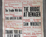 Vintage Movie Poster Stiletto Sam Whiskey Thank You All Very Mu  Shadowl... - $89.90