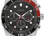 Bulova Men&#39;s Stainless Steel Black Dial Classic Watch  - £373.41 GBP